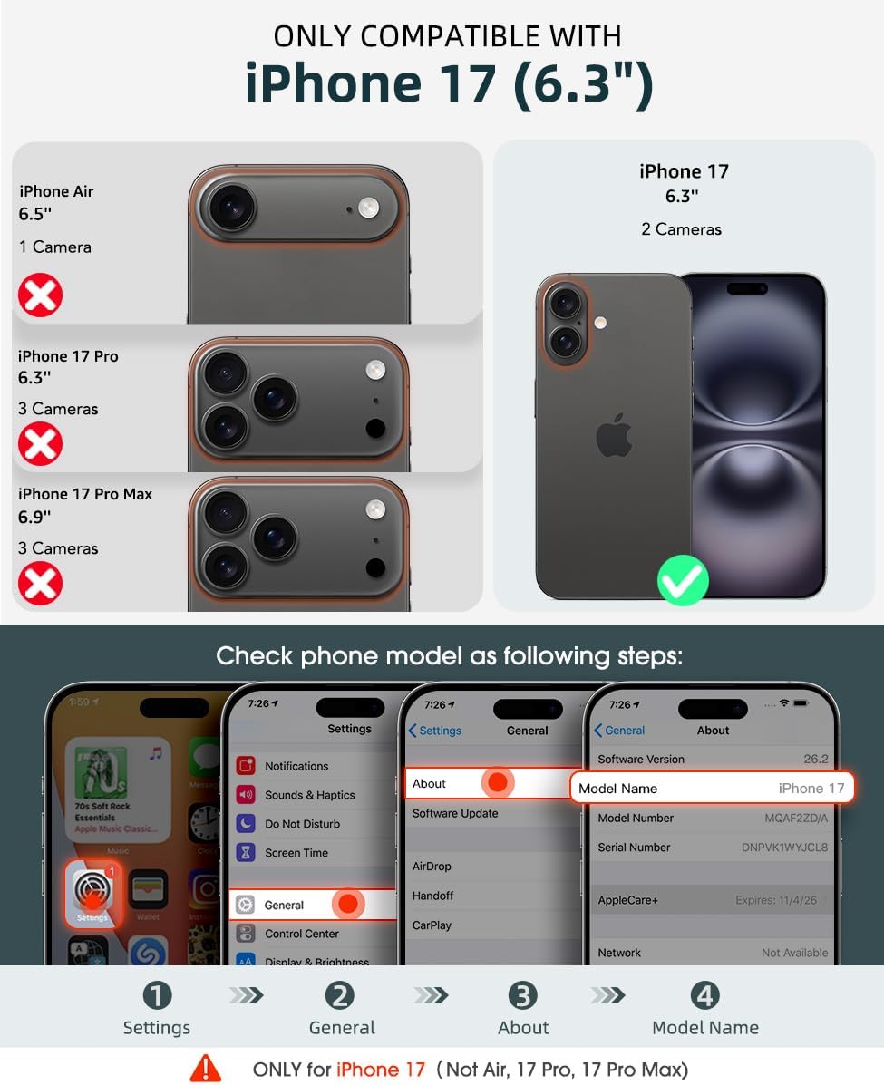 Thumbnail 1 de OCASE Brieftaschen-Hülle für iPhone 17 (6,3 Zoll) mit RFID-Schutz, PU-Leder, Reißverschluss und Trageband – Argyle Rosa