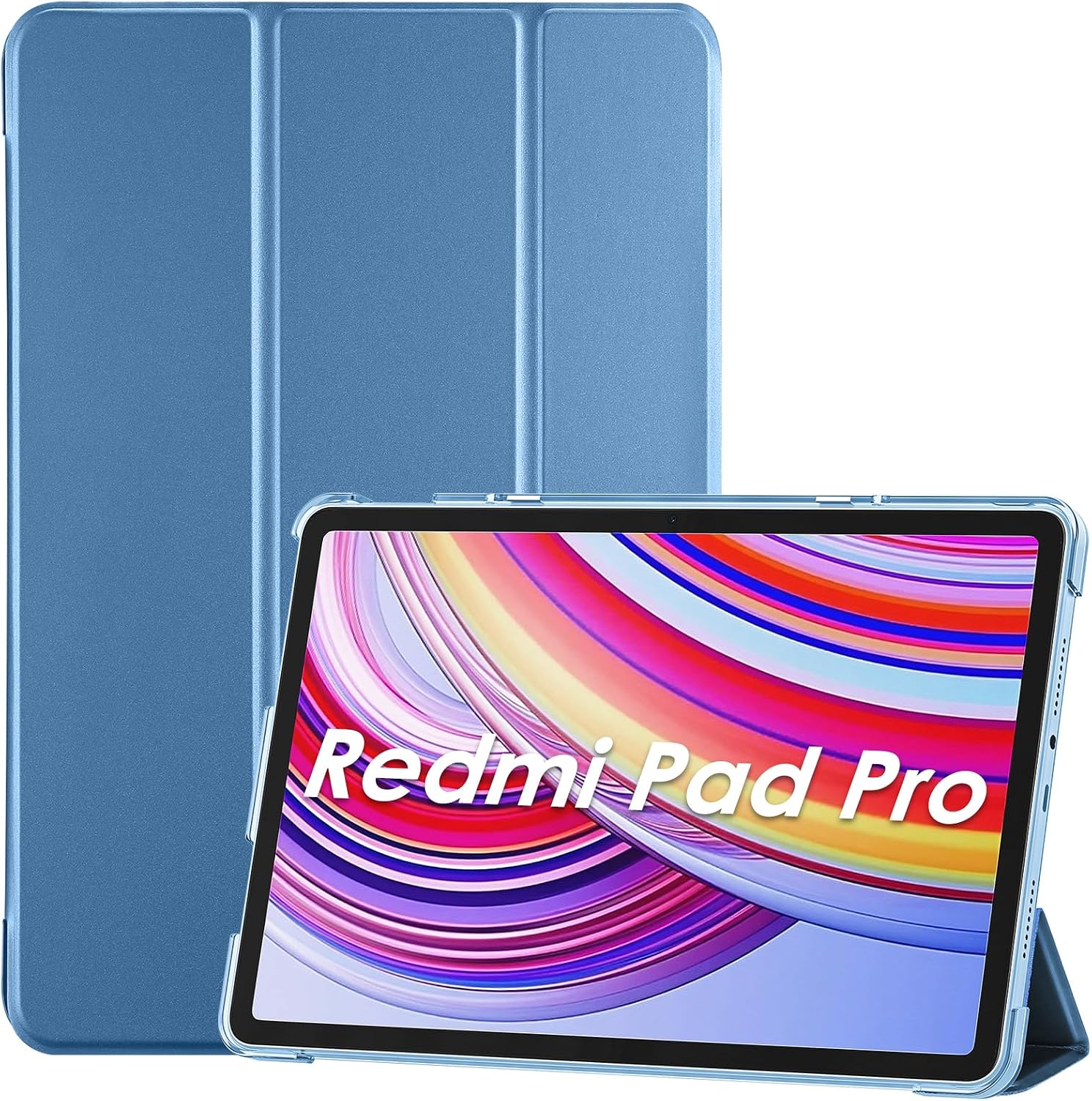 Detalle de ProCase Hülle für Xiaomi Redmi Pad Pro 12,1 Zoll (2024) – Dünn, schützend, translucente Rückseite, Blau