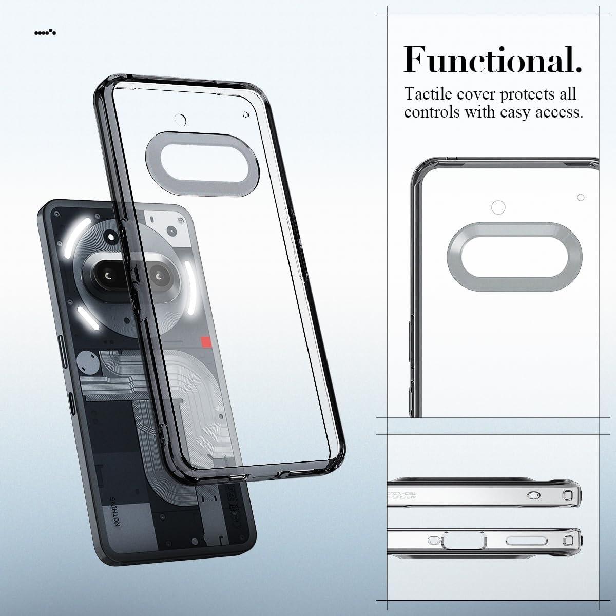 Detalle 2 de Spigen Cover Ultra Hybrid per Nothing Phone (3a) – Space Crystal