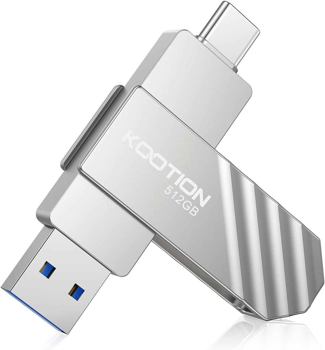 Detalle de KOOTION USB Stick 512GB USB-C Stick USB 3.2 Gen 2 – Dual USB-C/USB-A Flash Drive
