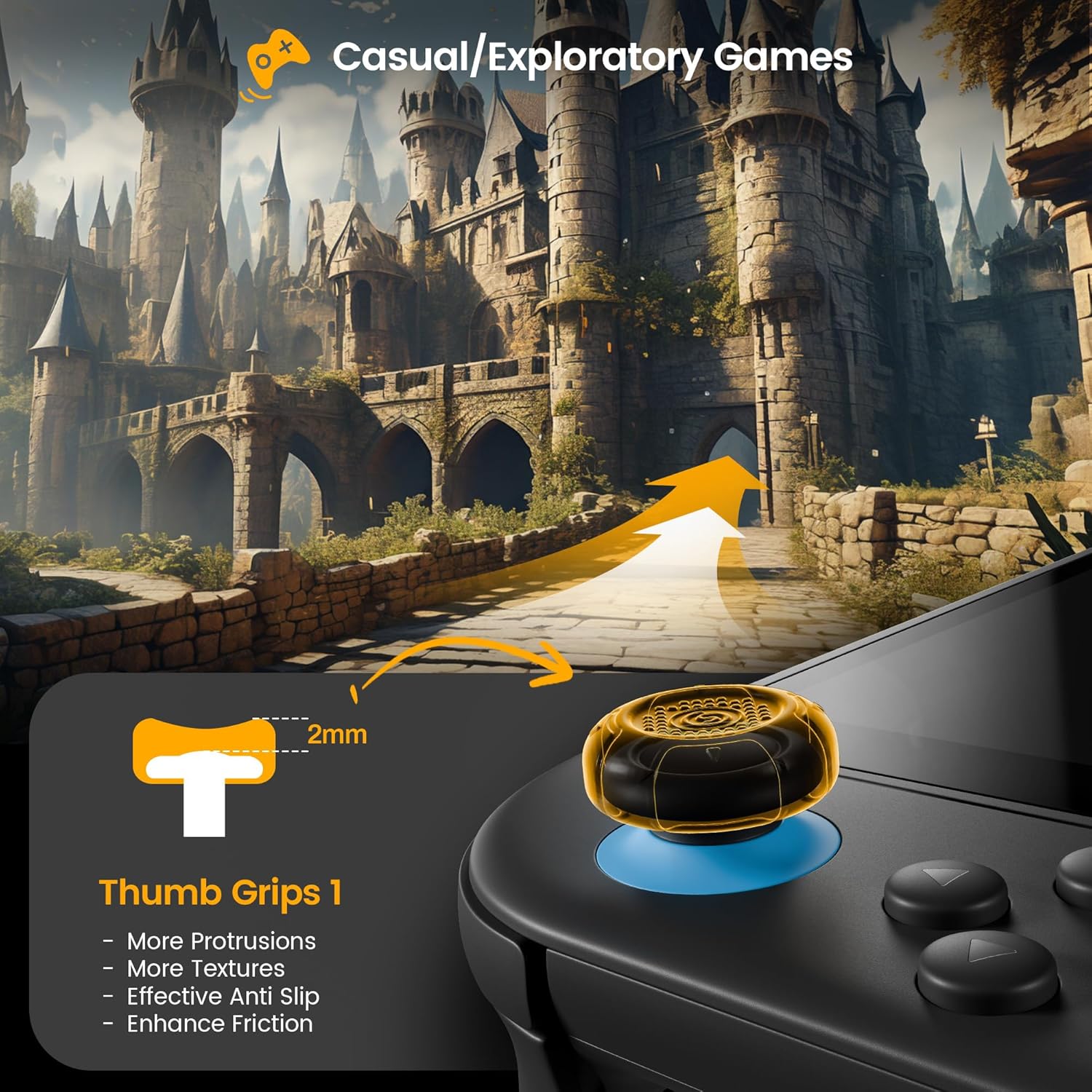 Thumbnail 2 de GeekShare G.S.Tac Edge 2 Thumb Caps