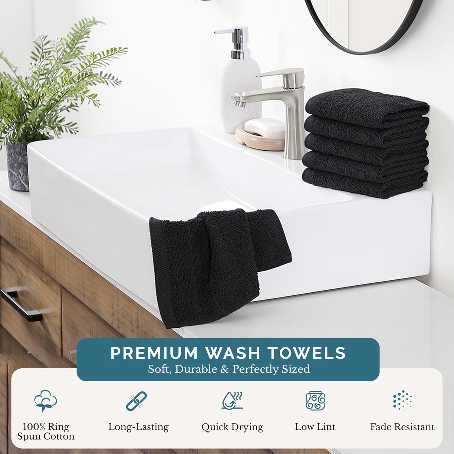 Detalle 2 de Casa Platino Washcloths 6 Pack 13x13