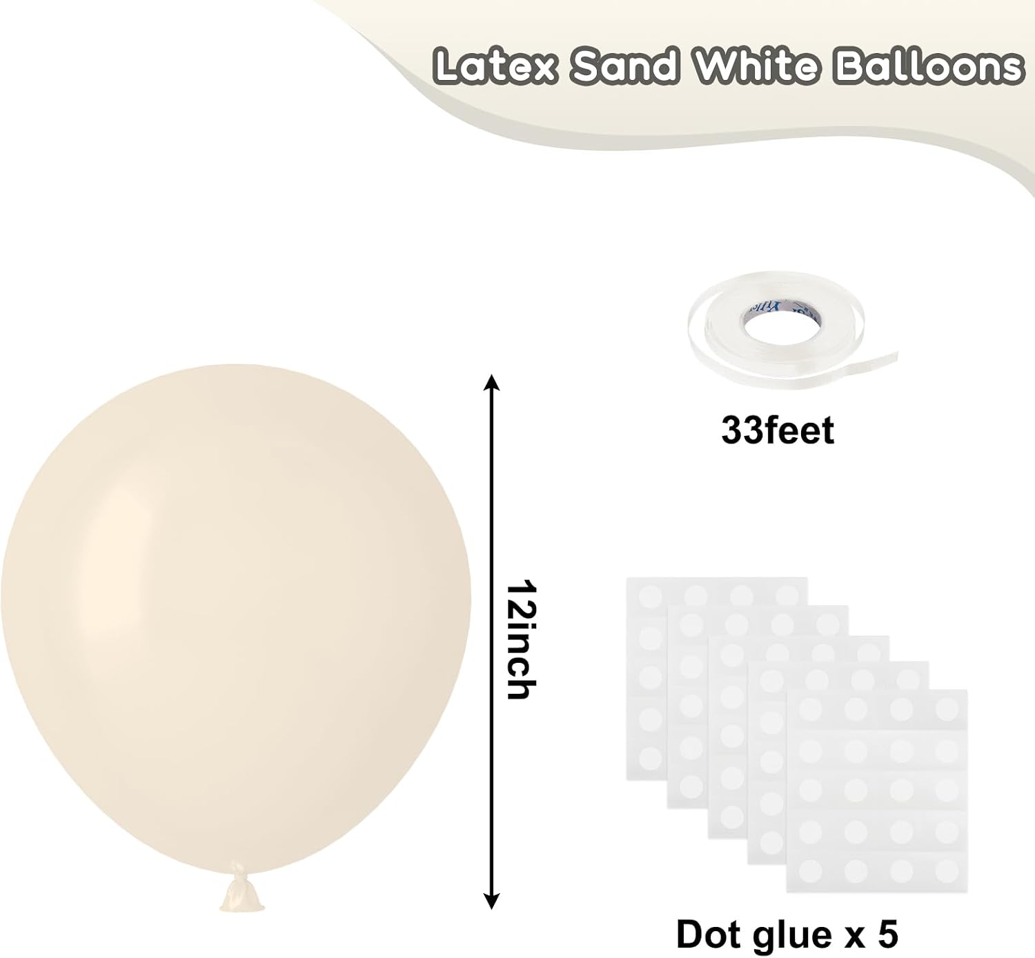 Thumbnail 1 de RUBFAC Latex Balloons, 12-Inch
