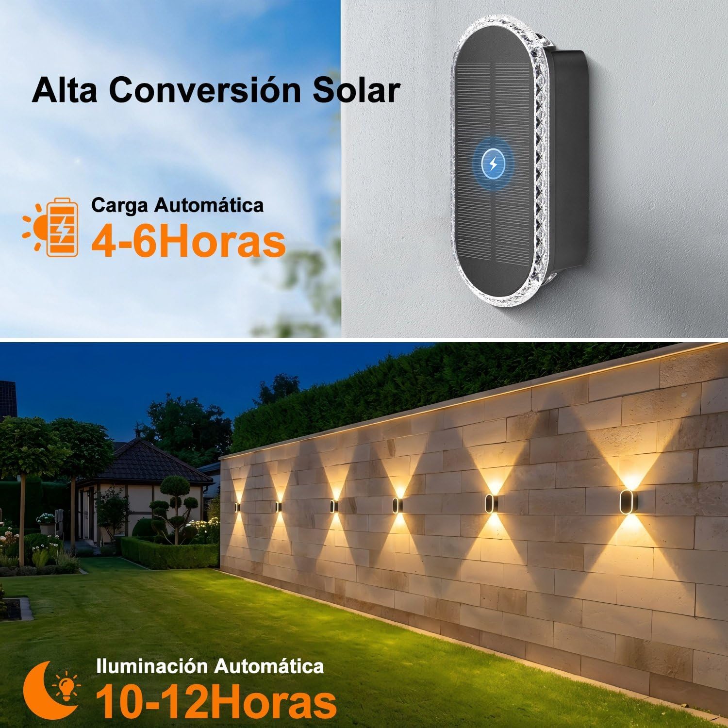 Thumbnail 2 de ELLASAY Aplique Solar Exterior 4 Pack
