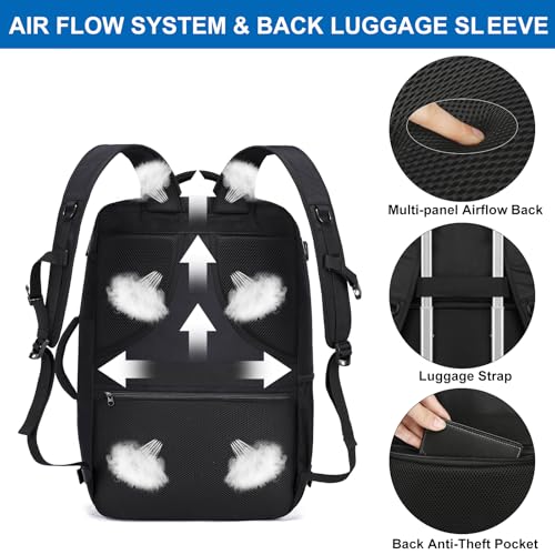 Thumbnail 5 de Mochila de Viaje Cabina 55x35x25 cm WENIG — 48 L con puerto USB, compartimento para portátil y logo compatible con Air Europa