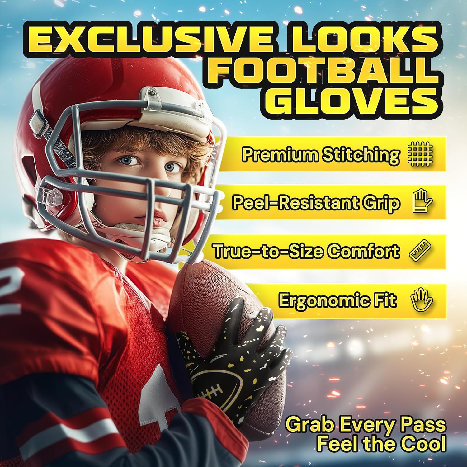 Detalle 2 de ATERCEL Youth Football Gloves