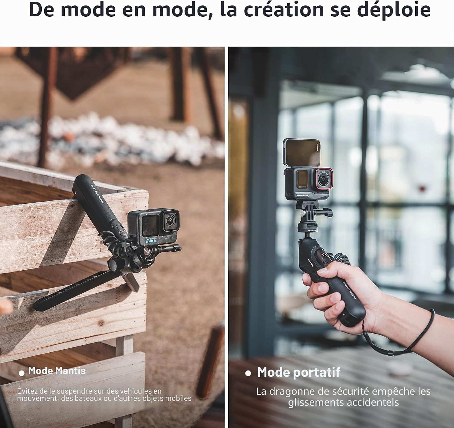Thumbnail 5 de PGYTECH CapLock MantisPod Power : Poignée de Batterie 5000 mAh pour Insta360 et Smartphones