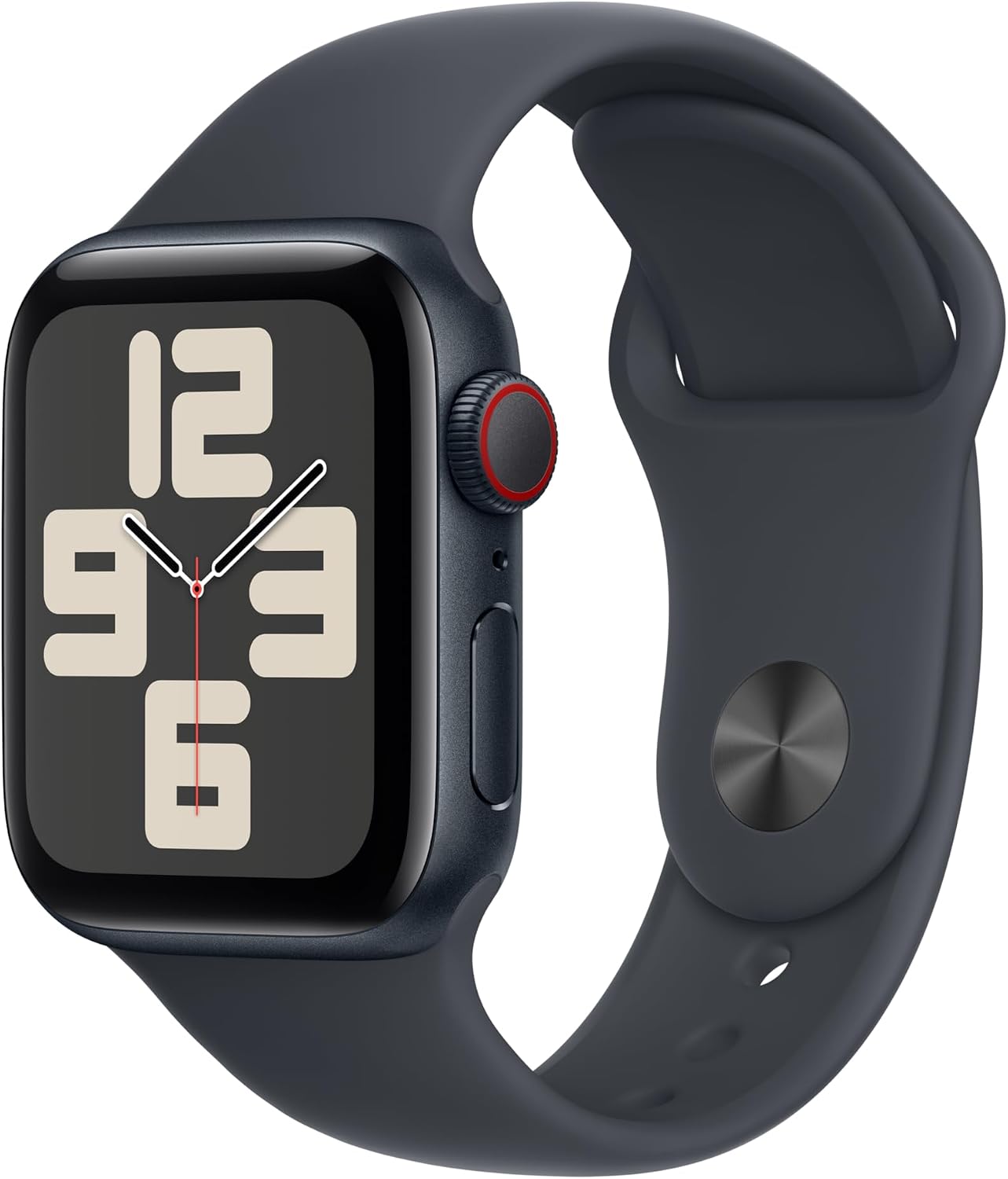 Thumbnail 1 de Apple Watch 40mm Black Sport Band, S/M, Fluoroelastomer with Pin-and-Tuck Closure