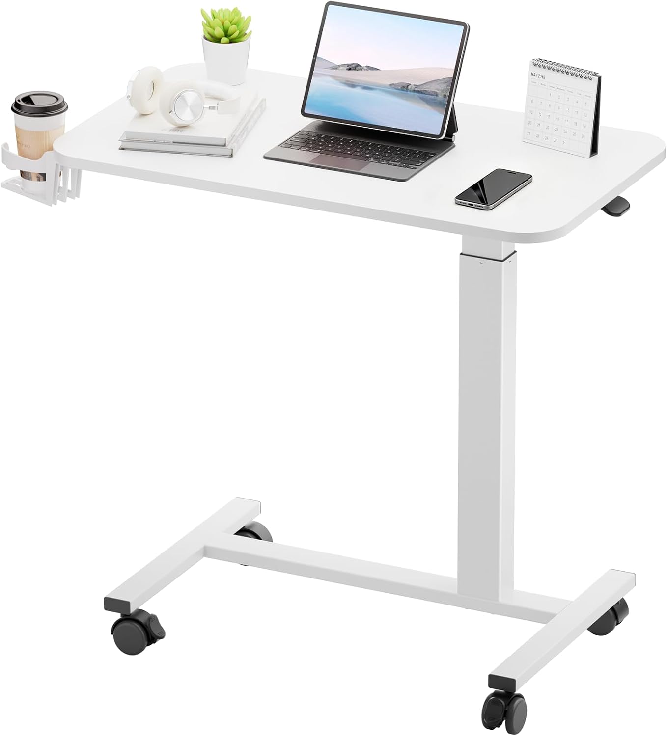 Detalle de GTPLAYER Rolling Standing Desk, 28" W x 16" D