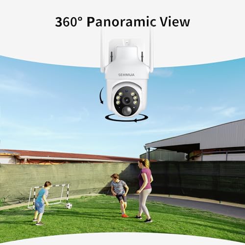 Thumbnail 4 de SEHMUA 2K Solar Wireless Security Cameras (2-Pack) with Pan/Tilt, Color Night Vision