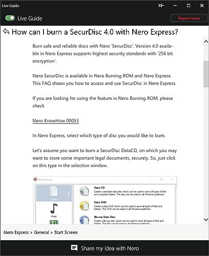 Thumbnail 4 de Nero Burn Express 4 for Windows: Burn, Rip, Convert, and Back Up on 1 PC