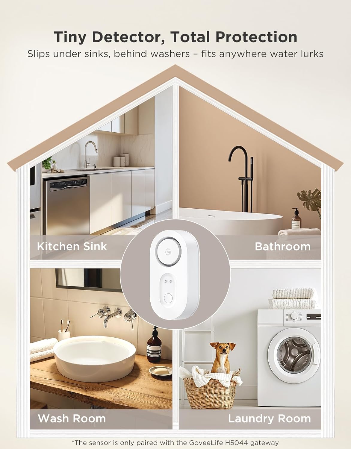 Detalle de GoveeLife Water Leak Detector with IP67 Protection