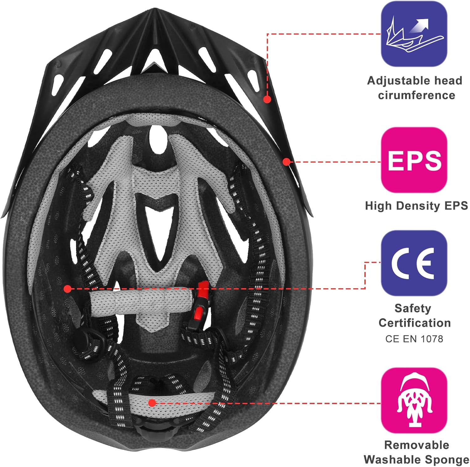 Thumbnail 4 de RaMokey Cycle Helmet 18 vents 58-62cm
