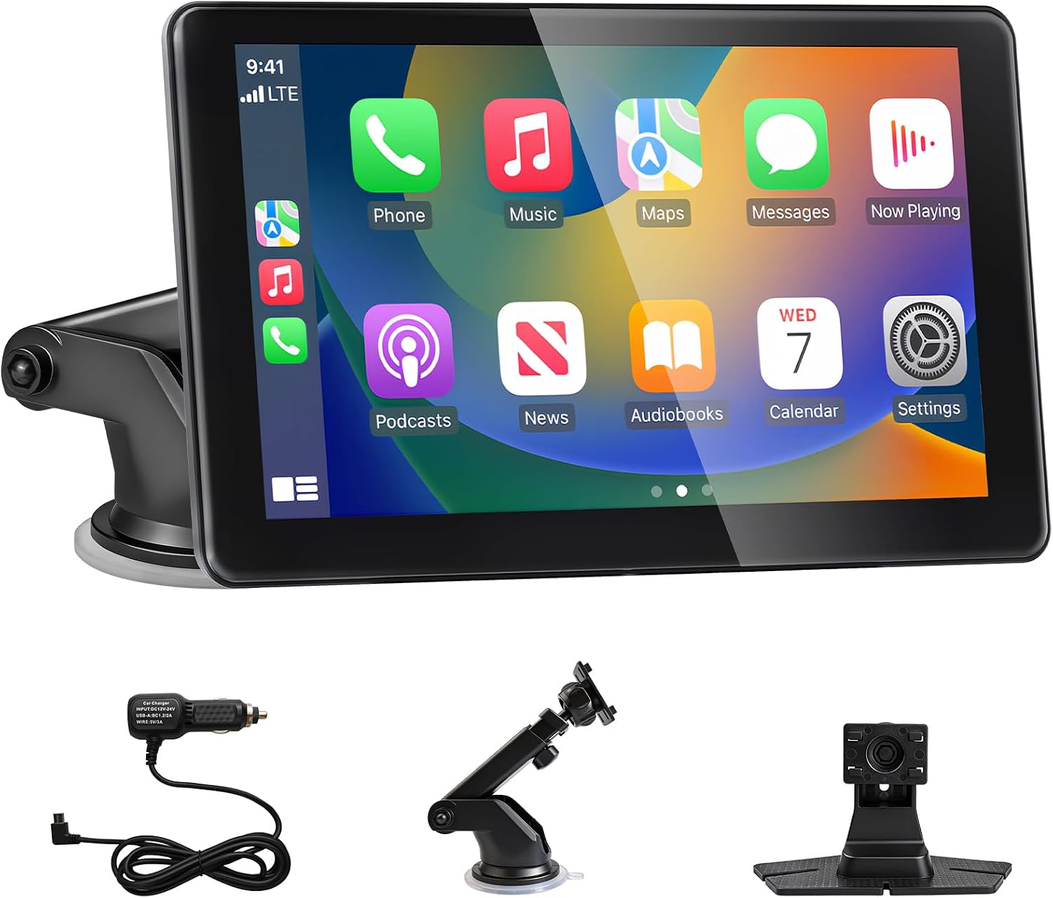 Detalle de 7 Inch Wireless CarPlay & Android Auto Portable Car Stereo with Touchscreen