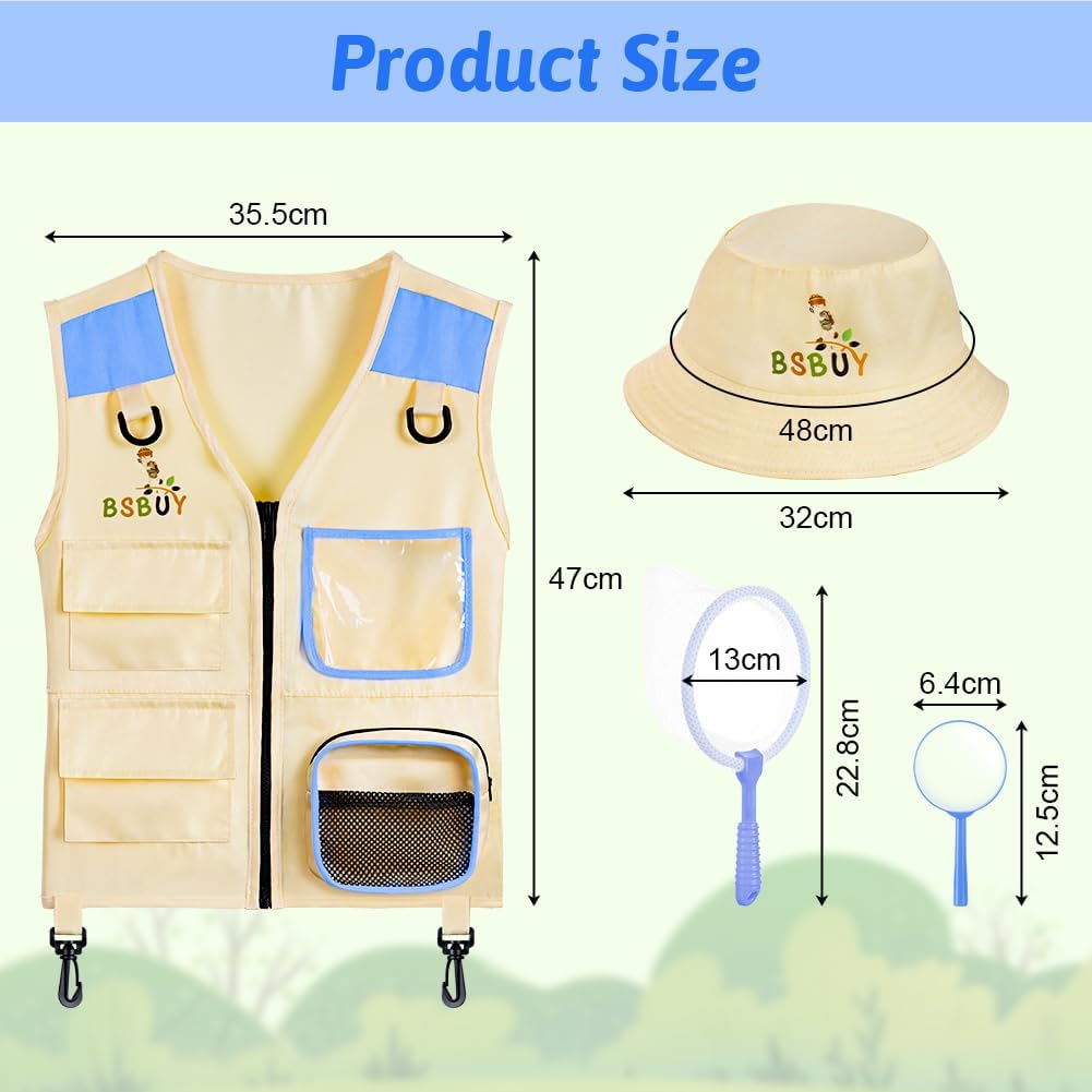 Thumbnail 1 de BSBUY Kids Explorer Kit Outdoor Adventure Set — 4-Piece Costume & Educational Gear for Little Explorers