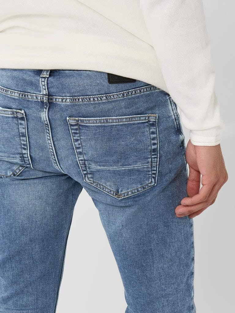 Detalle de Only & Sons Onsloom Life Slim Jog bleu (long) – pantalon casual à coupe slim
