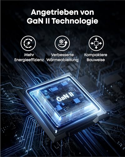 Detalle de Anker Nano II 65W USB-C Ladegerät Netzteil – kompakt, schnell, zuverlässig