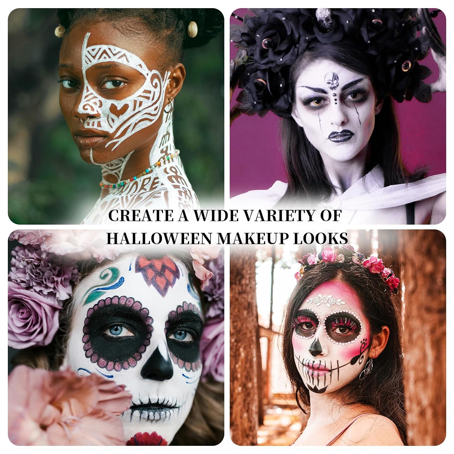 Detalle de YBUETE White Face Paint Stick Skeleton SFX