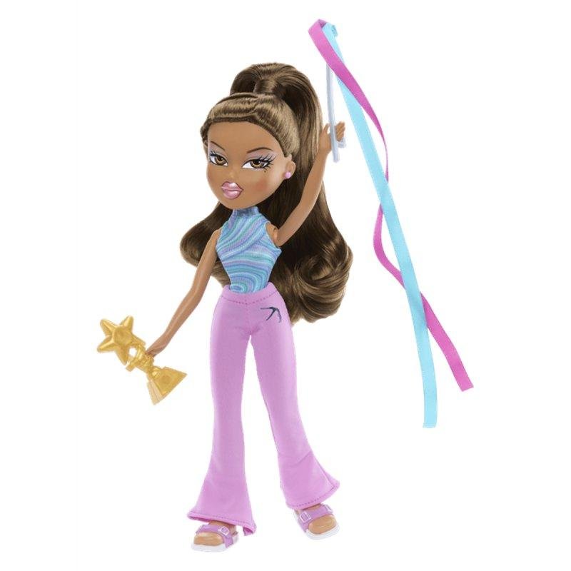 Detalle de Bratz Play Sportz Yasmin Gimnasia Articulada con Accesorio de Cinta – Monata en PcComponentes ES