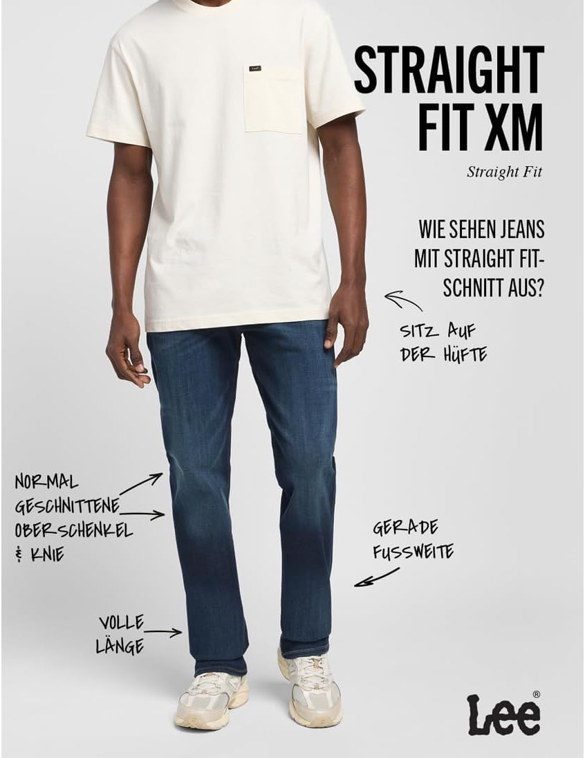 Detalle 2 de Lee Straight Fit Xm Herrenjeans 32