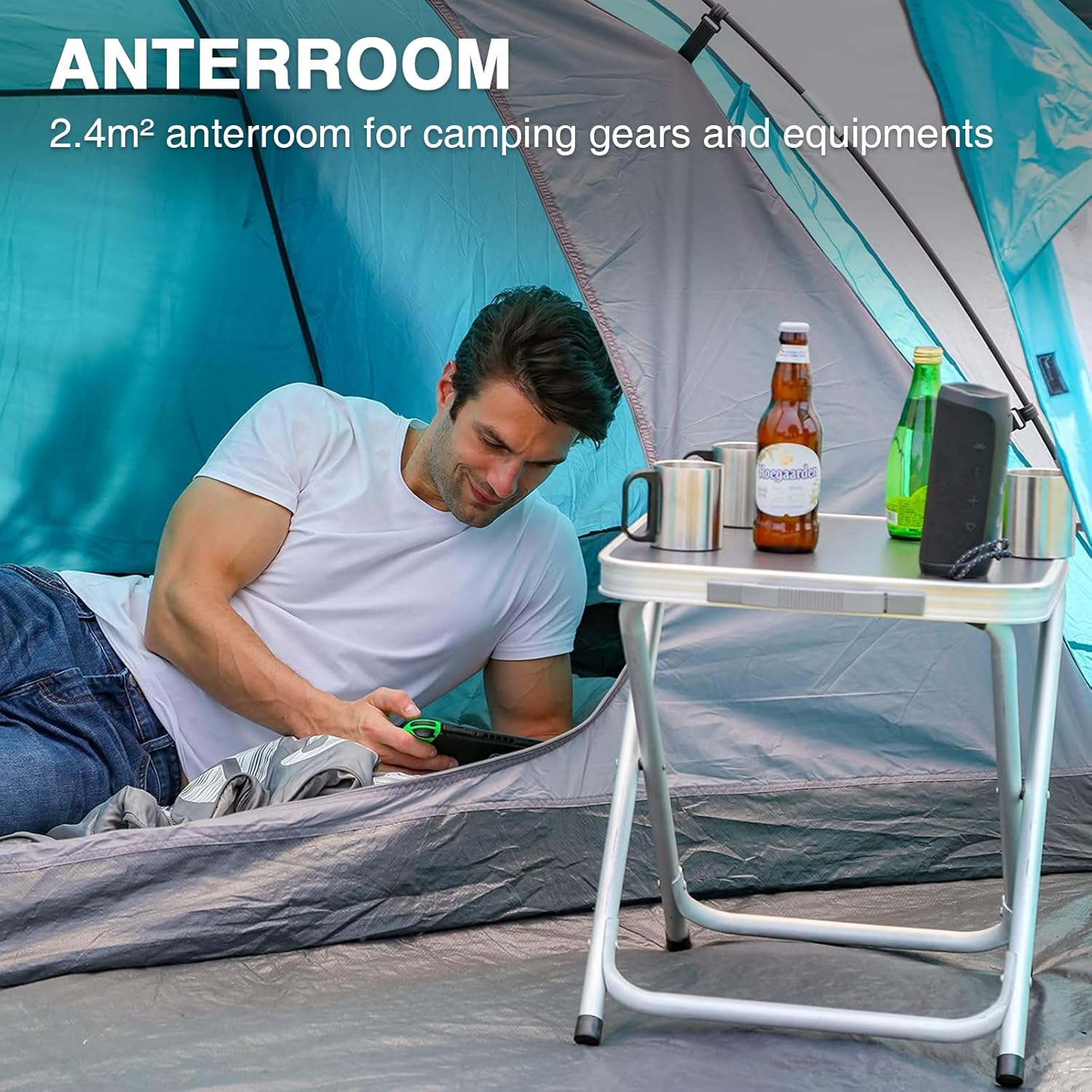 Detalle de Portal Zelt 3–4 Personen Campingzelt ⛺