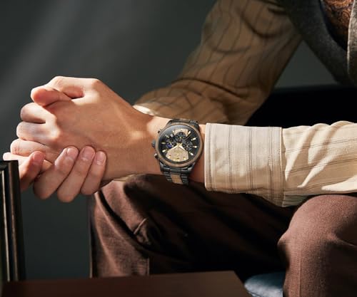 Thumbnail 4 de OLEVS Herren Uhr aus Echtholz Armband – Quarzwerk, 30 m wasserdicht, Edles Design