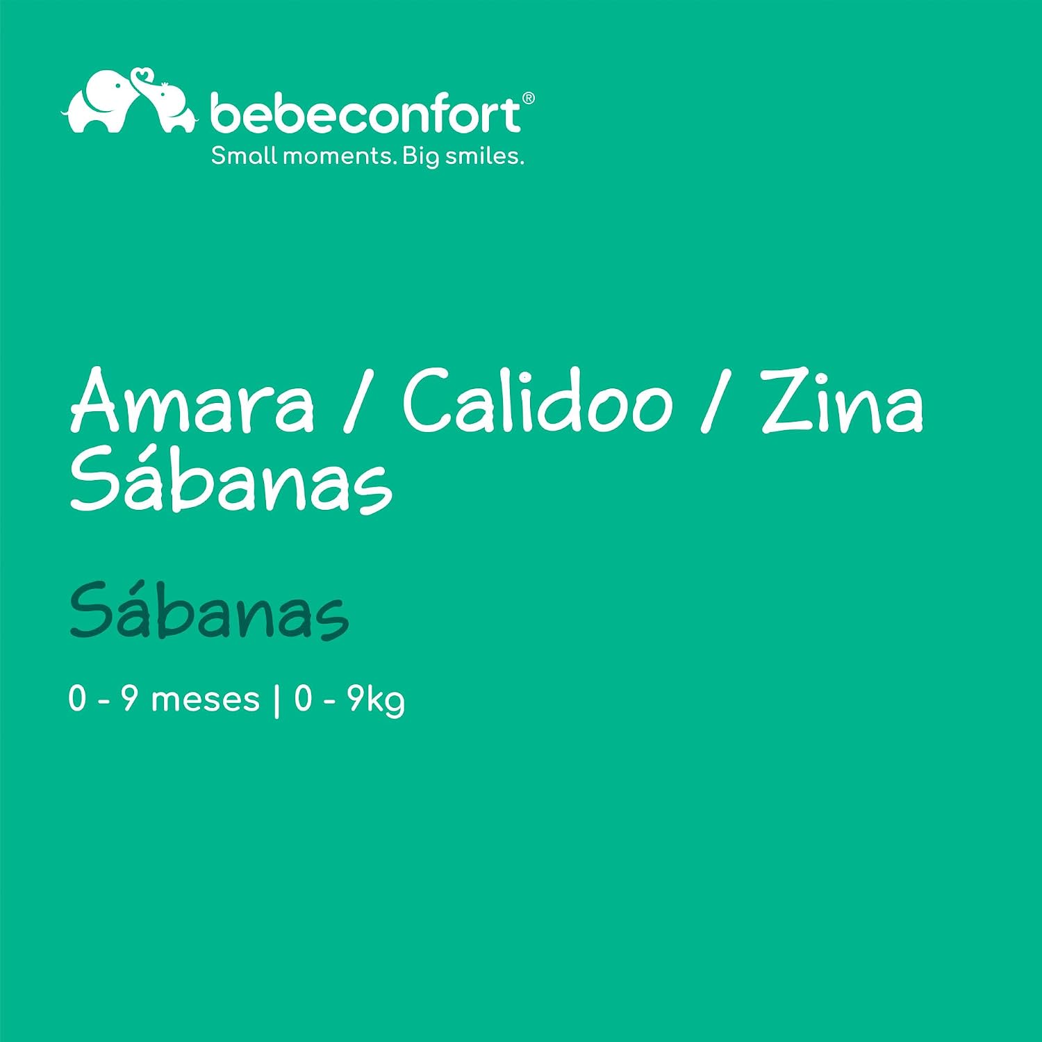 Detalle 2 de Bebeconfort Sábanas Amara Calidoo Zina 83x50 cm