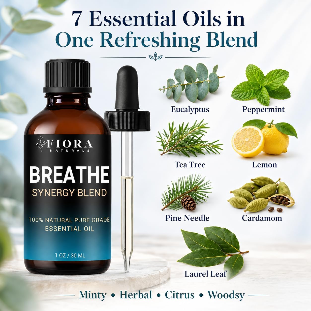 Detalle de Breathe Essential Oil Blend, 1 fl oz