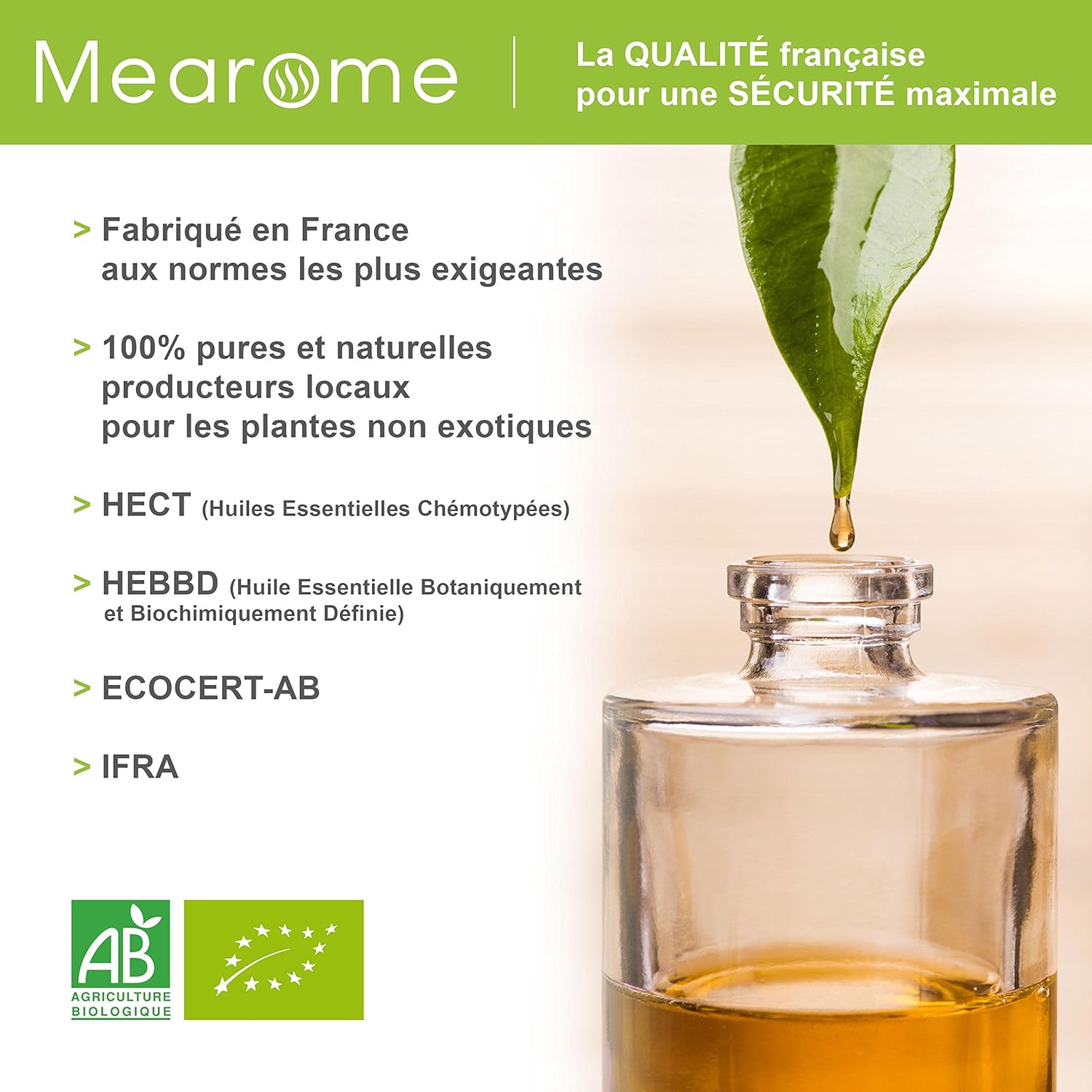Thumbnail 6 de Coffret 8 x 10 ml d’huiles essentielles BIO distillées en France + guide PDF Mearome