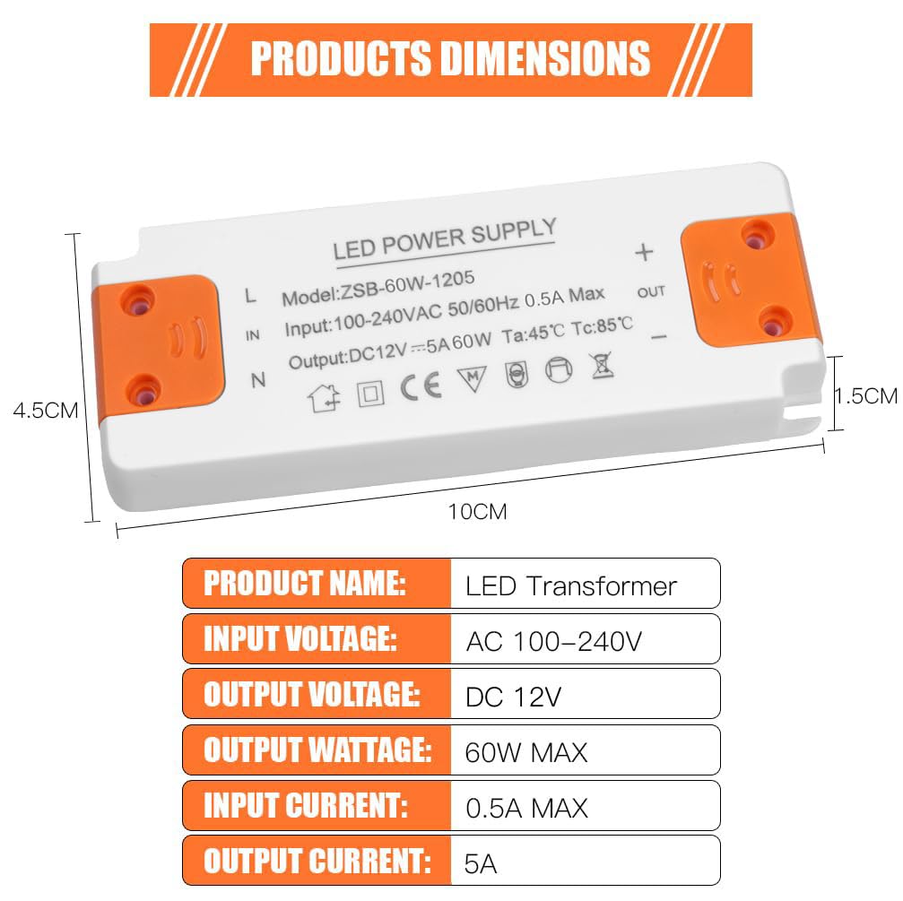 Detalle 2 de AXFEE LED Driver 60W 12V 2.5A
