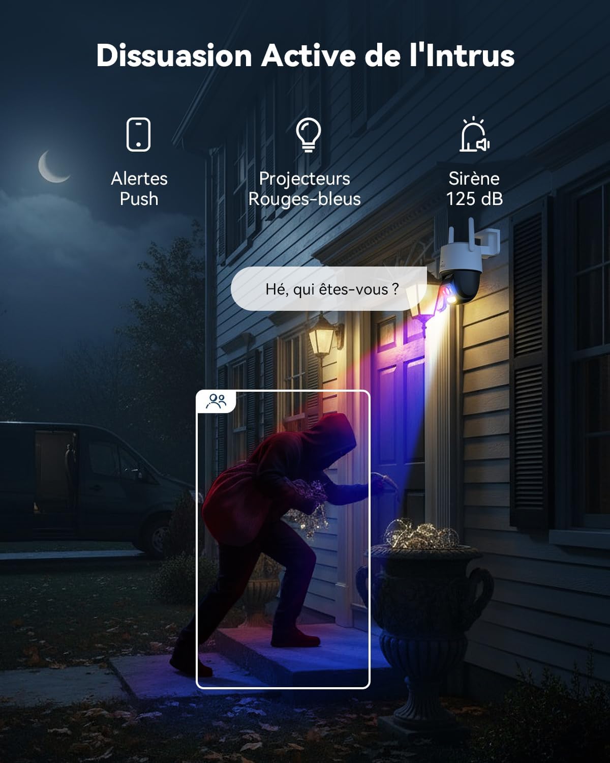 Thumbnail 6 de Imou 6MP Caméra PoE Extérieure avec WiFi 2.4G/5GHz – Vision Nocturne, Détection Personne/Véhicule et Suivi Intelligent