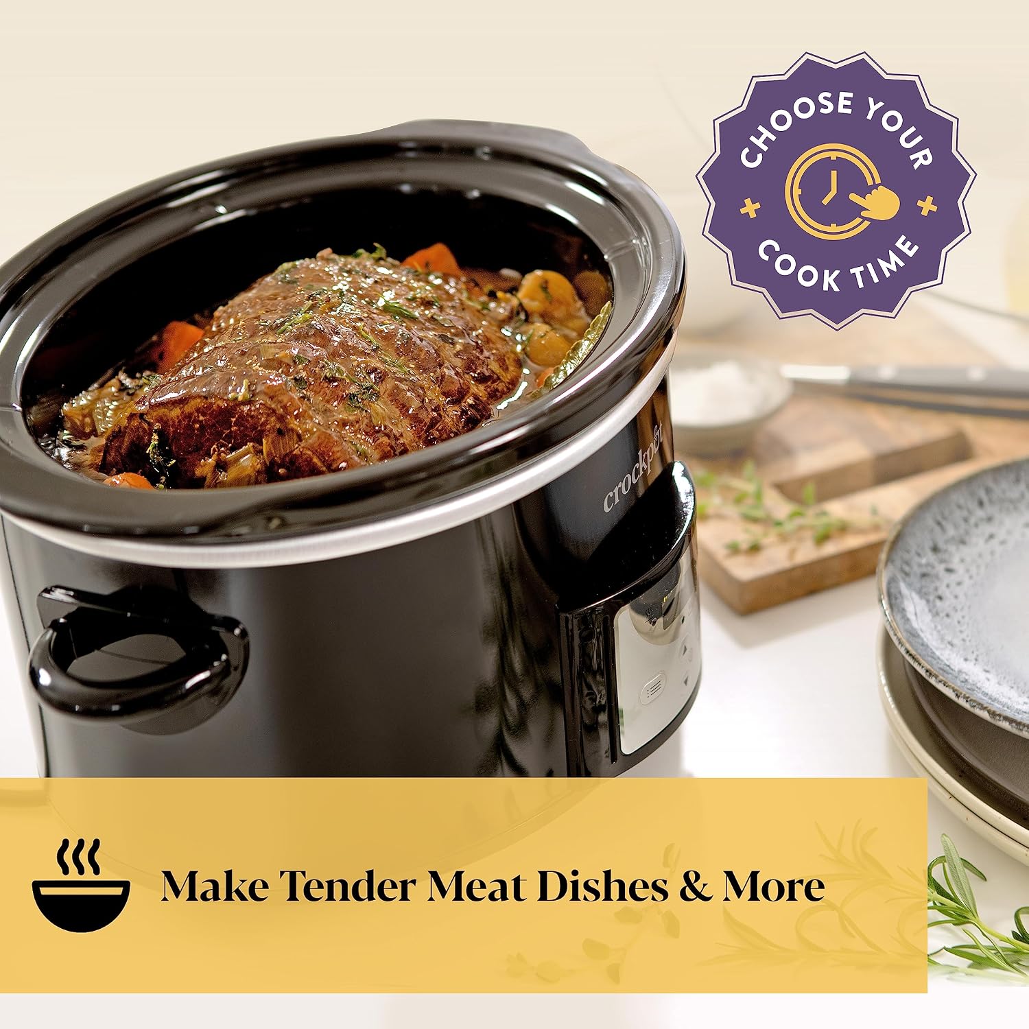 Thumbnail 1 de Crockpot CSC113 3.5 L digital slow cooker 🍲