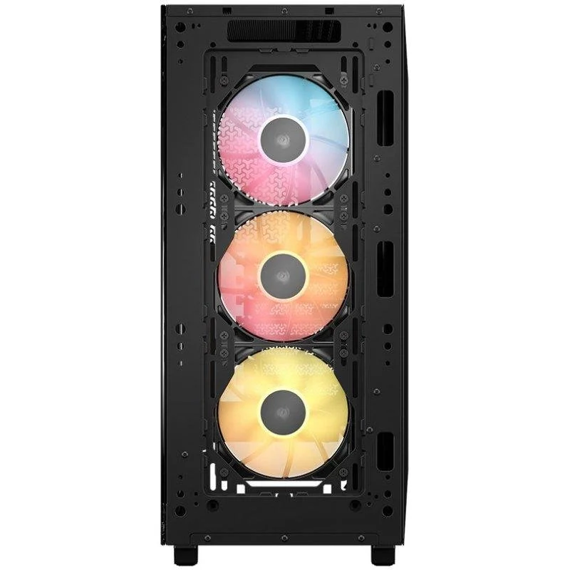 Detalle de Corsair 3200D RS ARGB: Caja ATX con Vidrio Templado y 3 Ventiladores ARGB para Gaming