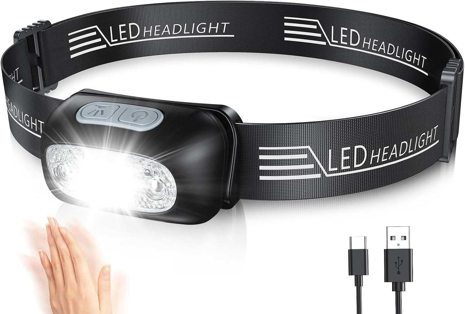 Detalle de Glangeh Potente lampada frontale 1200mAh 🔦