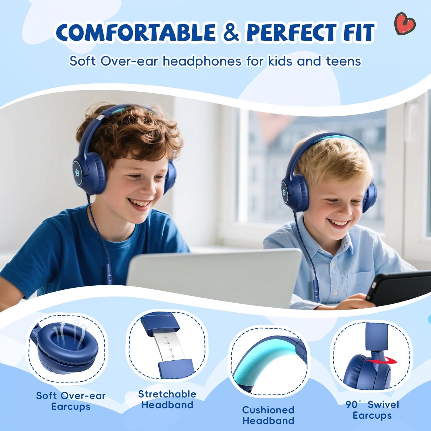 Thumbnail 3 de Kids Headphones 85dB Volume Limit