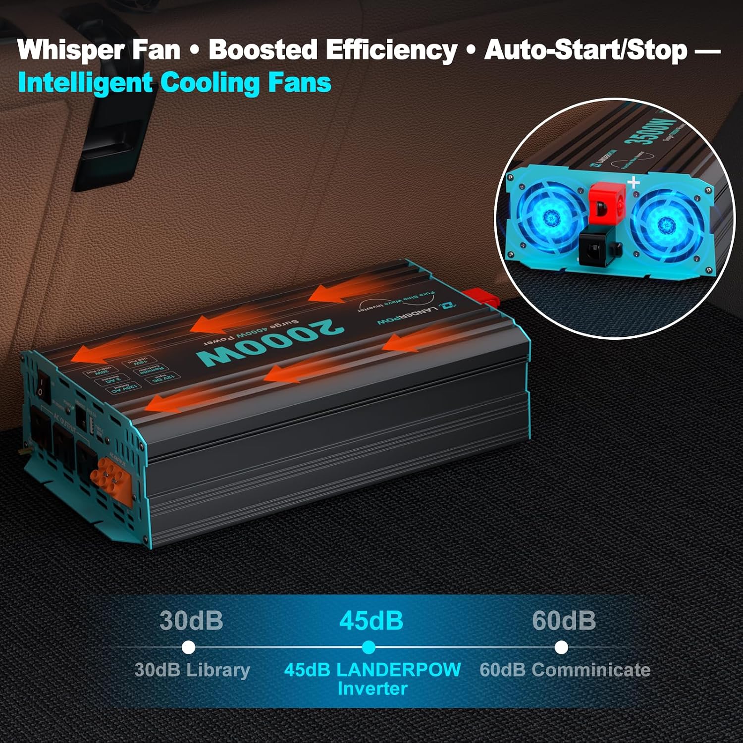 Thumbnail 5 de LANDERPOW Pure Sine Wave Inverter 2000W