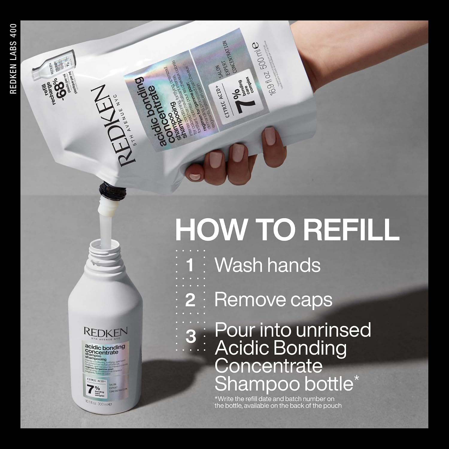 Detalle 2 de REDKEN Acidic Bonding Concentrate Shampoo: Sulphate-Free Gentle Cleanse for Damaged Hair