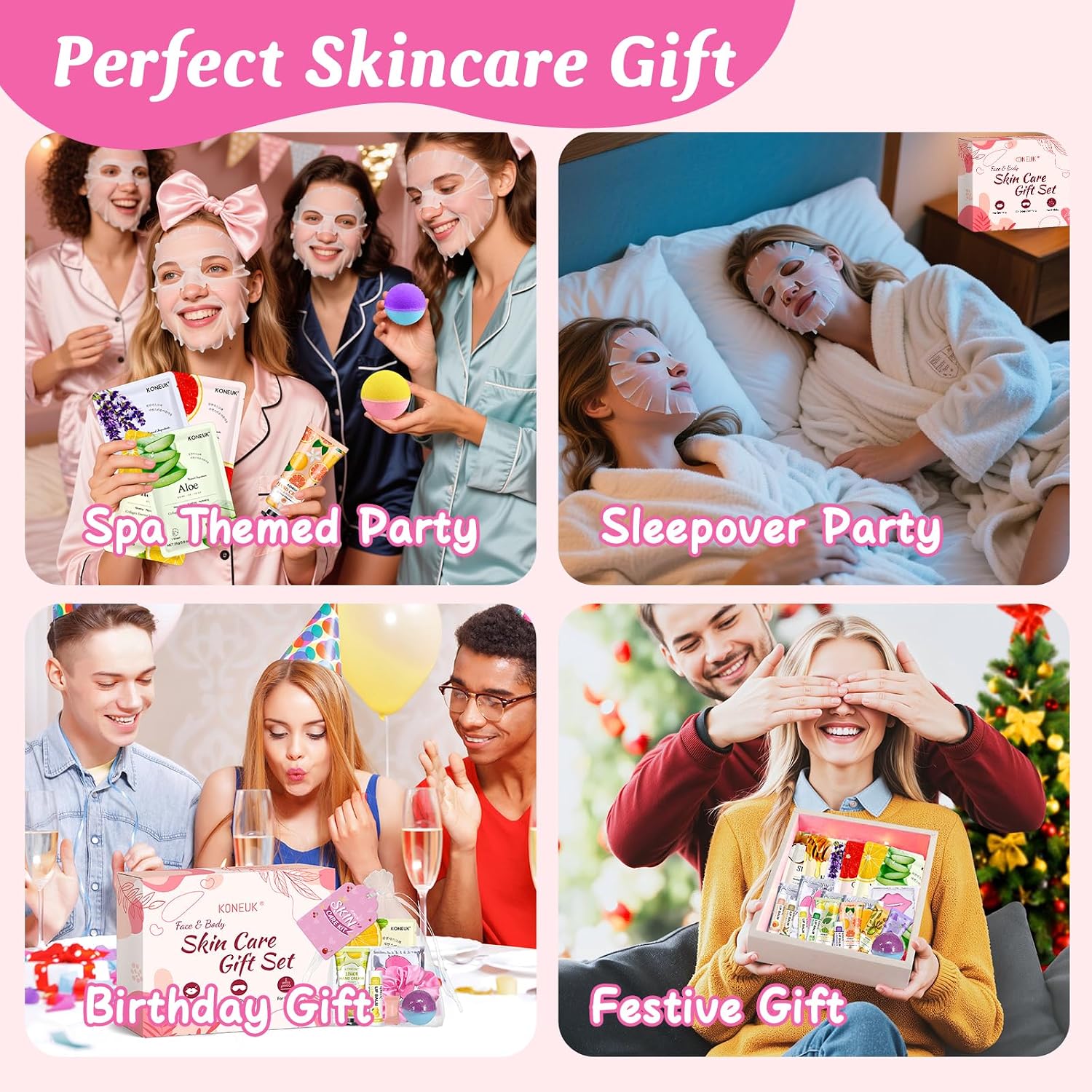 Thumbnail 5 de 60PCS Spa Party Supplies for Girls: Complete Sleepover Skincare Set