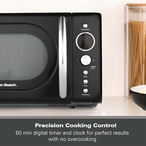 Thumbnail 7 de Hamilton Beach HB70H20B Microwave: Retro 20L, 700W with Digital Display