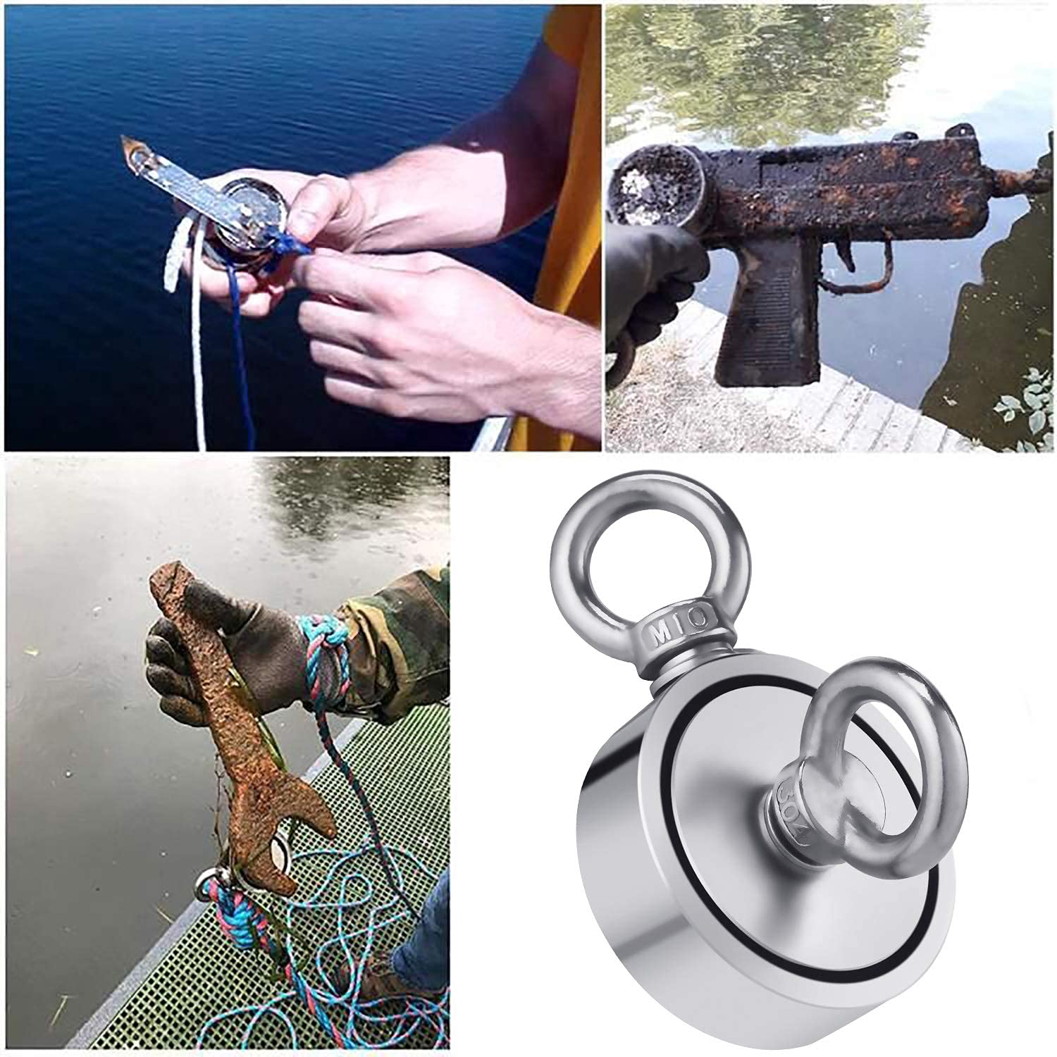 Thumbnail 3 de FINDMAG Magnet Fishing Kit 660 lb Pulling Force
