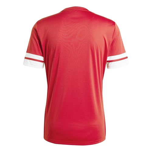 Detalle de adidas Hombre Squadra25 Jersey Short Sleeve Shirt, Team Power Red 2 / White, L