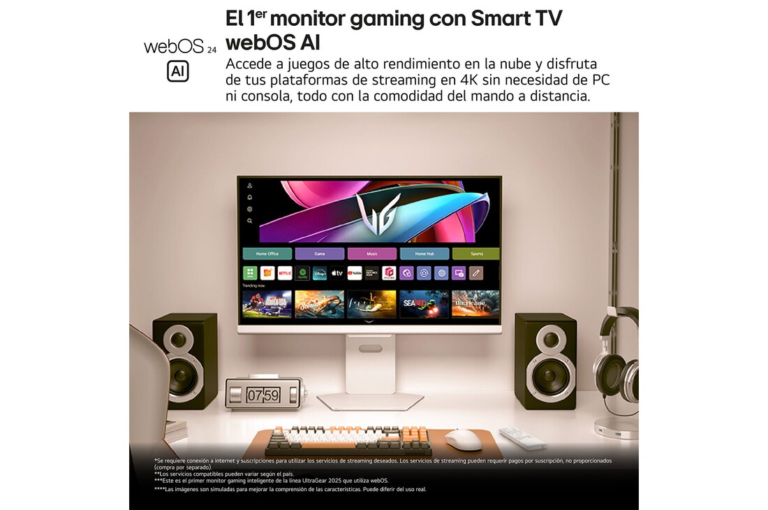 Thumbnail 1 de LG UltraGear 32G810SA-W Monitor gaming 32" 4K 144Hz