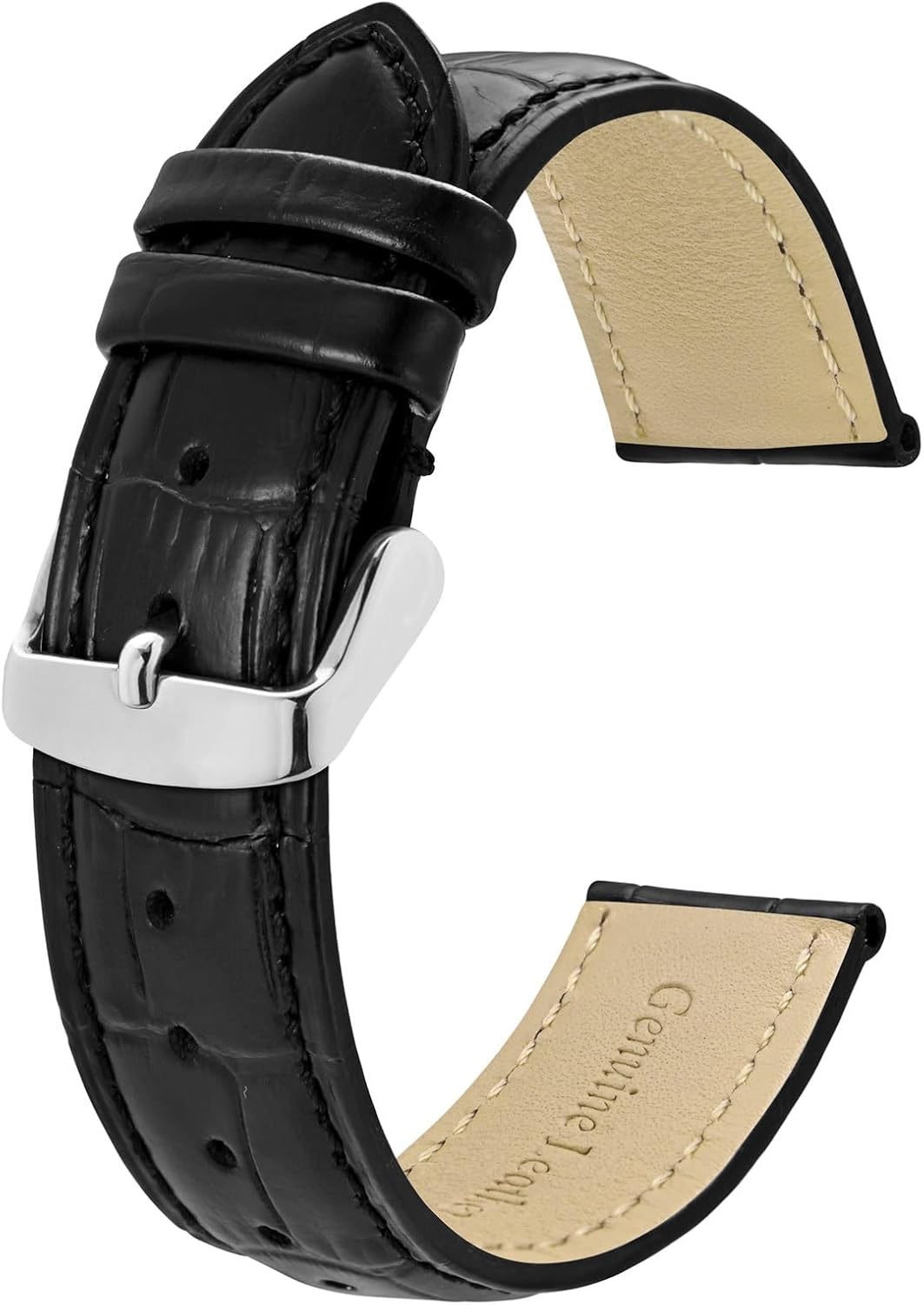 Detalle de BISONSTRAP Uhrenarmband Alligator 18 mm
