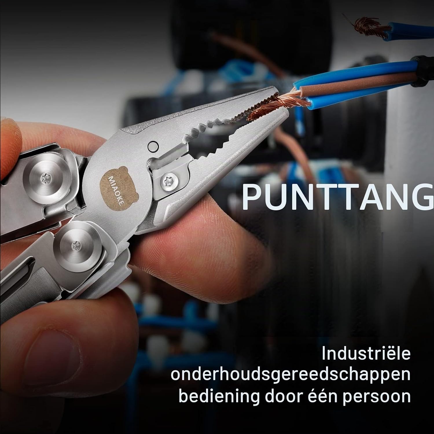 Detalle 2 de MIAOKE 23 In 1 Multi-Tool multitool van 440A-roestvrij staal met 11 bits