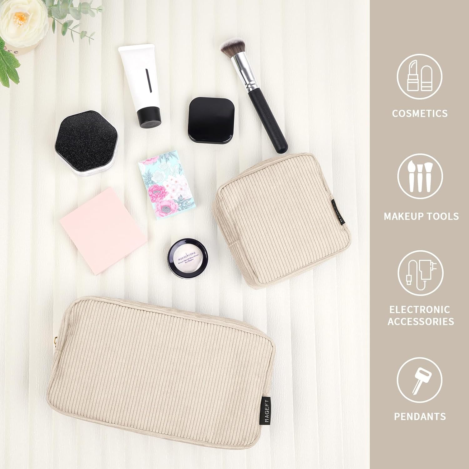 Thumbnail 5 de MAGEFY Small Makeup Bag 4.7x5.1 in