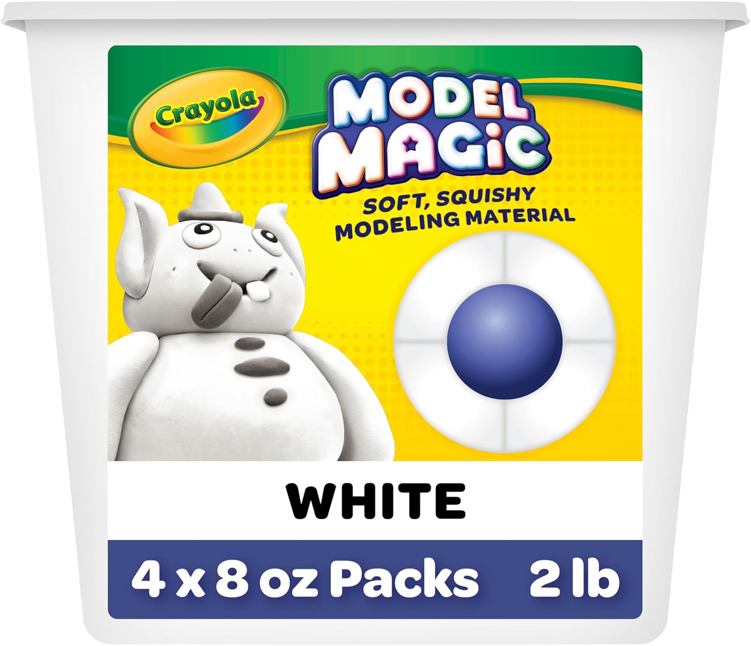 Thumbnail 1 de Crayola Model Magic White 4-Pack (8 oz Each) Air-Dry Modeling Clay for Kids