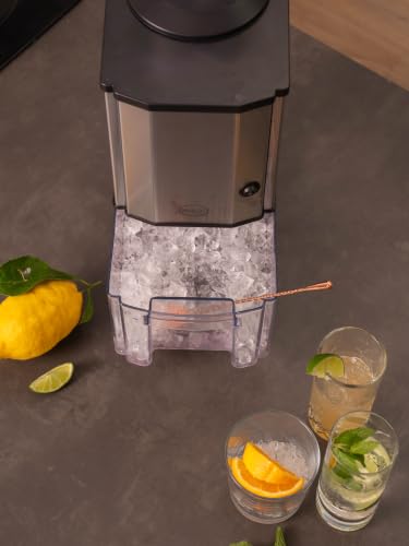 Thumbnail 15 de RGV Mojito Junior: Spaccaghiaccio Elettrico 80W in Acciaio Inox, 20 kg/h, contenitore estraibile e imbuto amovibile