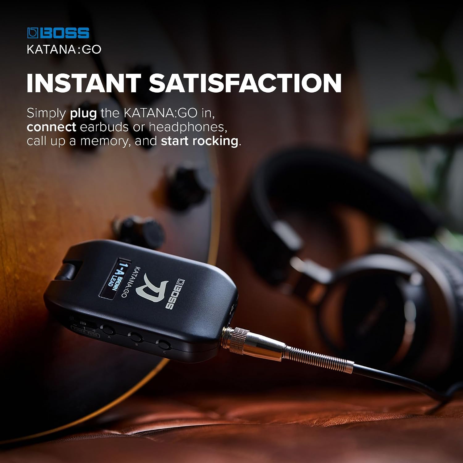 Thumbnail 2 de BOSS KATANA:GO KTN-GO2 Headphone Amp for Guitar & Bass with Bluetooth