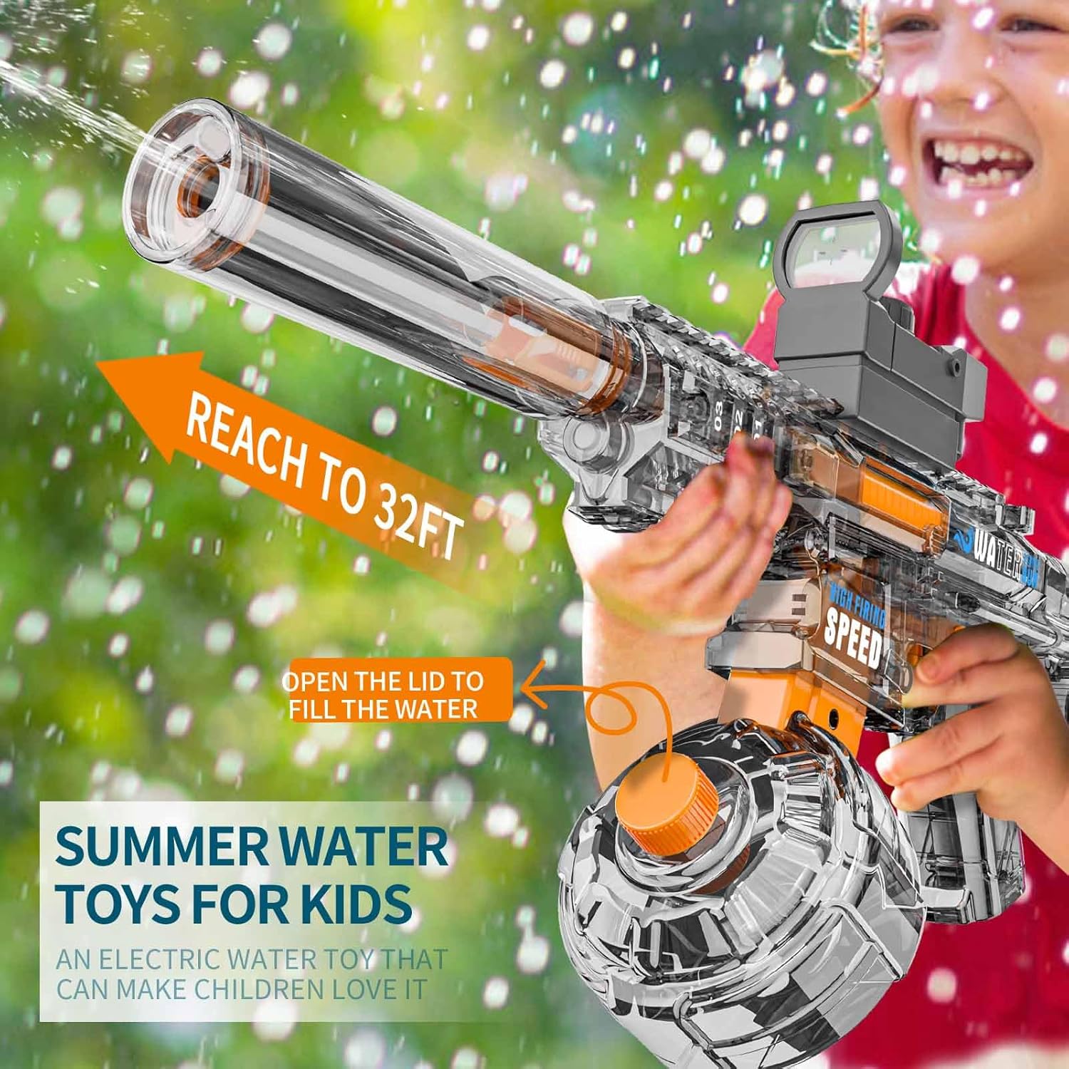 Thumbnail 4 de New Electric Water Gun for Adults and Kids with LED Lights — Ultra-Long Range, Large Capacity