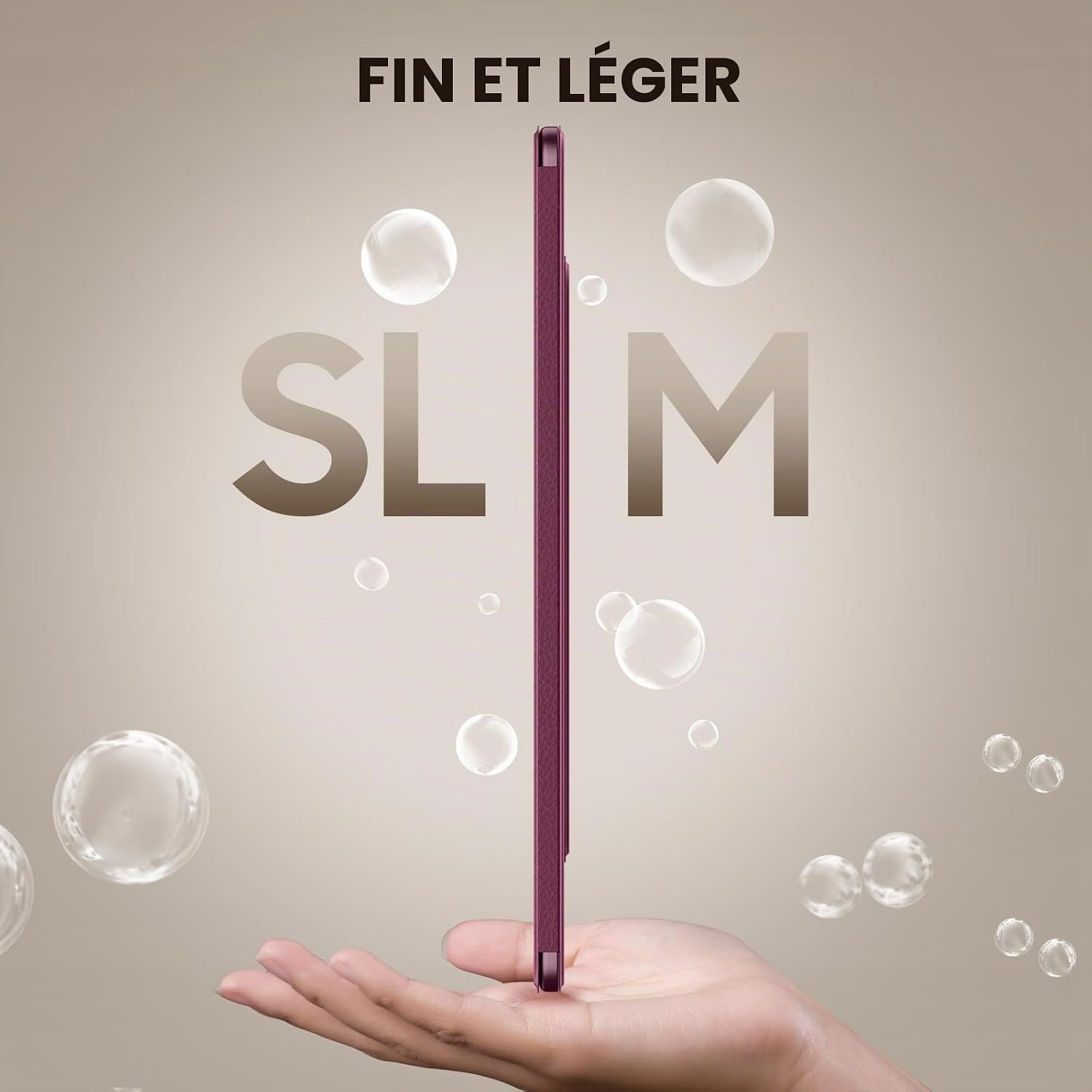 Thumbnail 5 de MoKo magnetische foliohoes voor Kindle Scribe 11 inch, vijg, met penlus